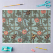 登山バラ&スモールバードウィリアムモリス 薄葉紙 (クラフト)