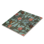 登山バラ&スモールバード、ウィリアム·モリス タイル (側面)