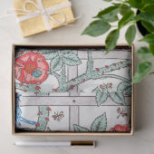 登山バラ&スモールバード、ウィリアム·モリス 薄葉紙 (ギフト)