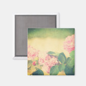 登山ピンクローズ マグネット (正面/裏面)