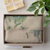 登山ブルーフラワーズバイザングルオアイ 薄葉紙 (ギフト)