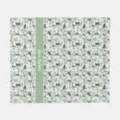 登山ベビーヒグマ フリースブランケット (正面(横))