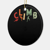 登山ボルダリングロッククライマー登山エクストリーム セラミックオーナメント (左)