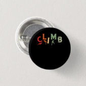 登山ボルダリングロッククライマー登山エクストリーム 缶バッジ (正面&裏面)