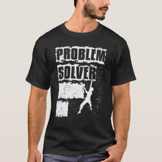 登山ボルダリング登山の問題解決者 Tシャツ