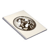 登山マウンテンヤギ山羊座誕生日〔占星術の〕十二宮図 ノートブック (右側)