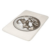 登山マウンテンヤギ山羊座誕生日〔占星術の〕十二宮図 バスマット (アングル)