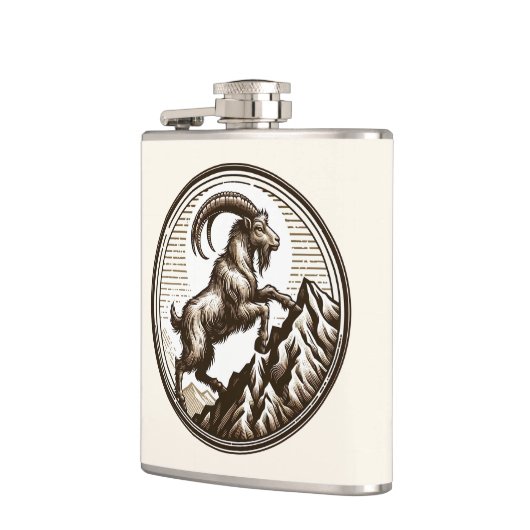 登山マウンテンヤギ山羊座誕生日〔占星術の〕十二宮図 フラスク (左)