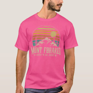 登山マウントフォーカーアラスカハイキングマウンテン山 Tシャツ