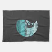 登山レトロ キッチンタオル (横)