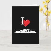 登山ロックマウンテンズクライマークライムギフトアイディア カード (黄色い花)