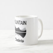 登山ロックマウンテンハイキングクライマークライムギフト コーヒーマグカップ (正面右)