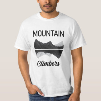 登山ロックマウンテンハイキングクライマークライムギフト Tシャツ