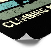 登山ロックレトロロッククライムヴィンテージ ポスター (角)