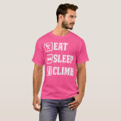 登山家のための食事 睡眠 登山 Tシャツ (正面フル)