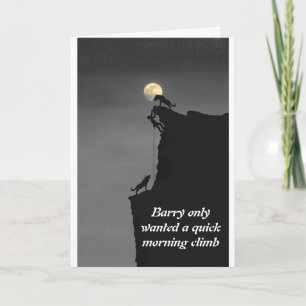 登山家は山の狼と出会う カード