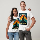 登山家キャットTシャツ – レトロ冒険 Tシャツ (ユニセックス)