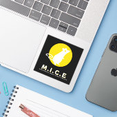 登山家即興コメディアンサンブルビニールステッカー シール (ノートパソコンとiPhone)