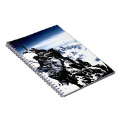 登山家達成雪の冬 ノートブック (右側)