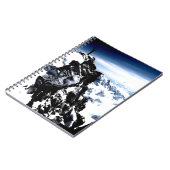 登山家達成雪の冬 ノートブック (左側)