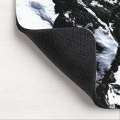 登山家達成雪の冬 マウスパッド (コーナー)