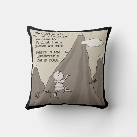 登山家 クッション (裏面)