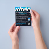 登山家，ハイキングと登山，アドベンチャーフライヤー チラシ (手)