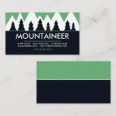 登山家，ハイキングと登山，冒険 名刺 (正面/裏面)