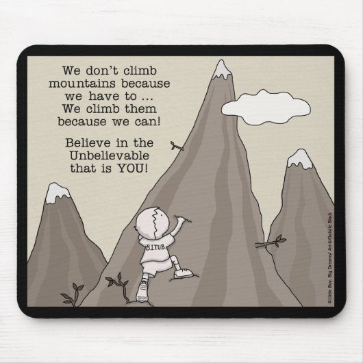 登山家 マウスパッド (正面)