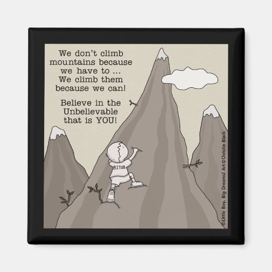 登山家 マグネット (正面)