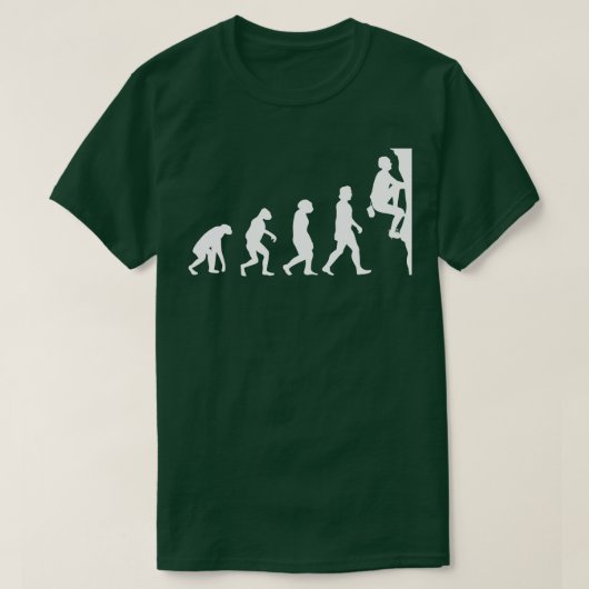 登山山進化 Tシャツ (デザイン正面)