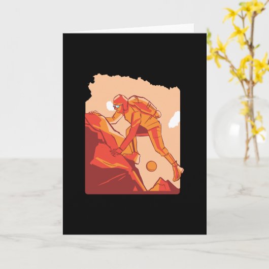 登山山 カード (黄色い花)