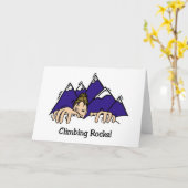 登山岩 カード (黄色い花)