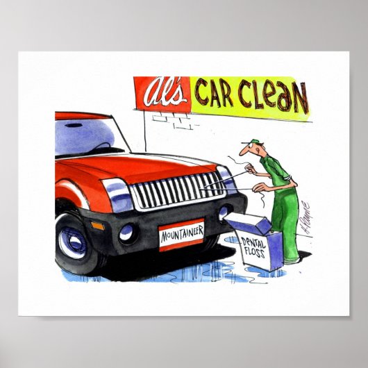 登山用デンタルフロス ポスター (正面)