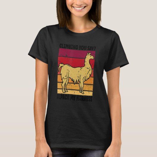 登山登山アルパカマイハーネス Tシャツ (正面)