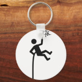 登山者のアイコン キーホルダー (正面)