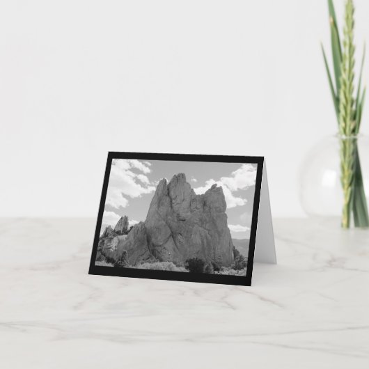 登山者のメッセージカード(ブランク) カード (正面)