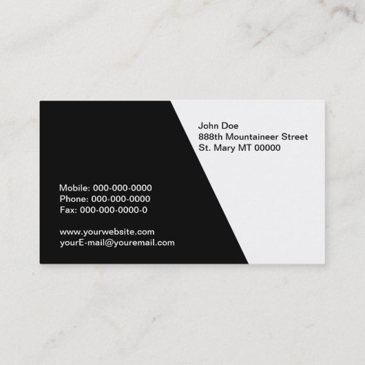 登山者の名刺 名刺 (裏面)