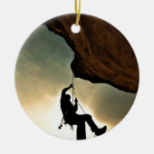 登山者の美しい景色 セラミックオーナメント (正面)
