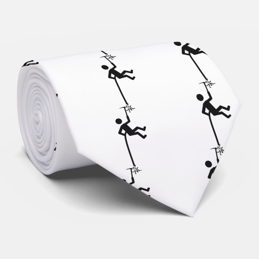 登山者アイコン ネクタイ (ロール)
