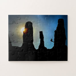 登山者クライム登山スポーツ登山 ジグソーパズル