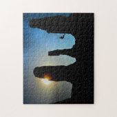 登山者クライム登山スポーツ登山 ジグソーパズル (縦)