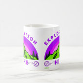 登山者ハイカーギフト コーヒーマグカップ (中央)