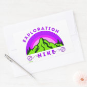 登山者ハイカーギフト 長方形シール (封筒)