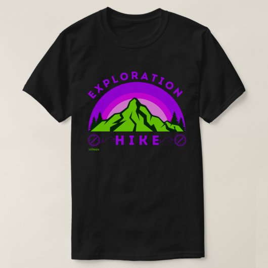 登山者ハイカーギフト Tシャツ (デザイン正面)