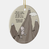 登山者 セラミックオーナメント (右)