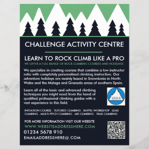 登山者、ハイキングとクライミング、アドベンチャーフライヤー チラシ