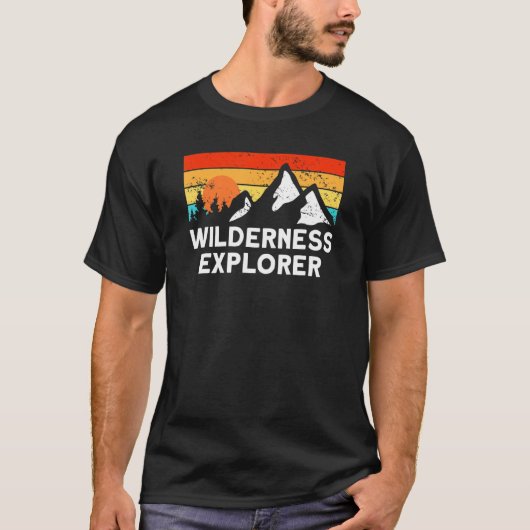 登山自然山野の探索 Tシャツ (正面)