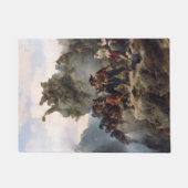 登山道を守るライフル人（カール・レッシング） ドアマット (正面)