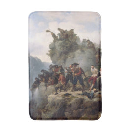 登山道を守るライフル人（カール・レッシング） バスマット